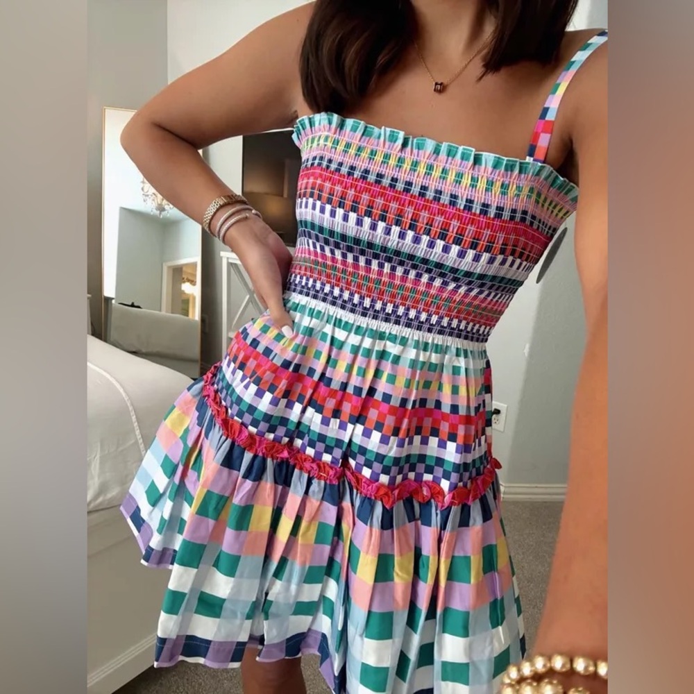 Hill House Home Seraphina Dress – Multi Gingham | Medium | NWT - Picture 7 of 14